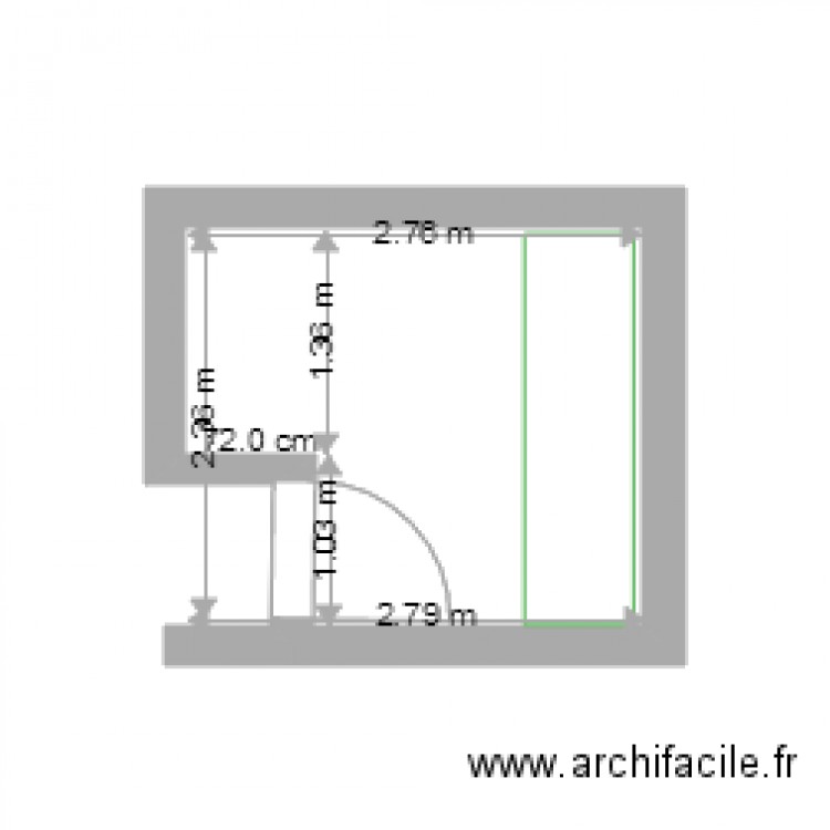 sdb haut. Plan de 0 pièce et 0 m2