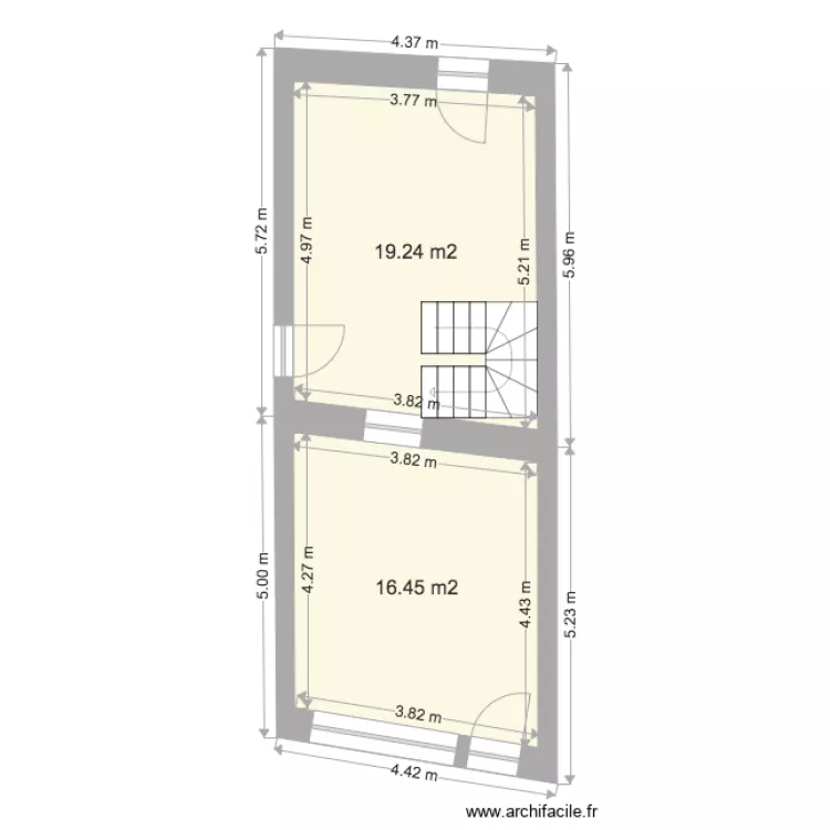 gu&eacute;rande. Plan de 