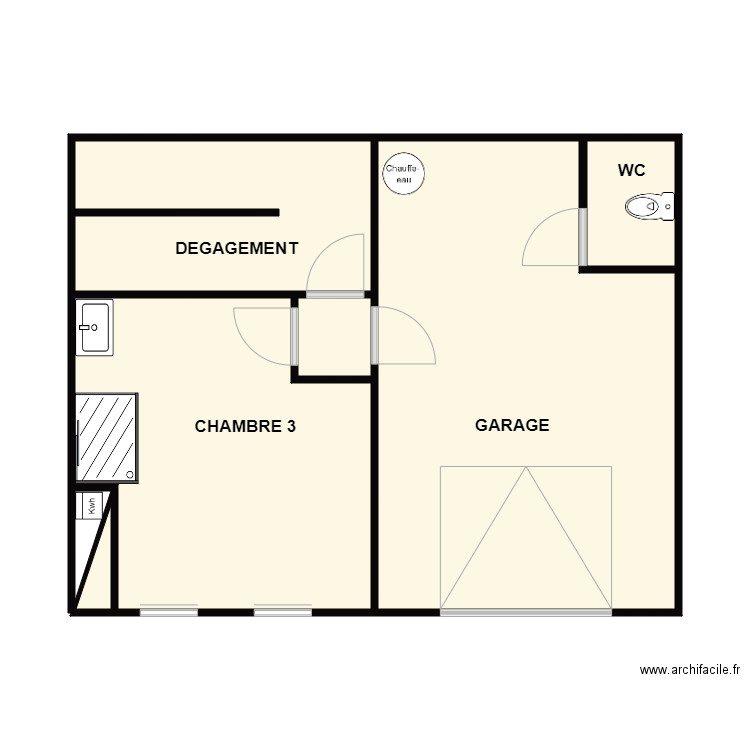 BADEAU GARAGE. Plan de 0 pièce et 0 m2