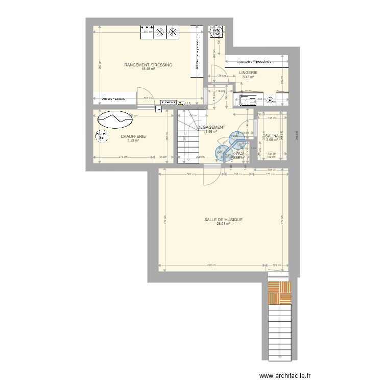 BLR SOUS SOL VERSION 1. Plan de 0 pièce et 0 m2