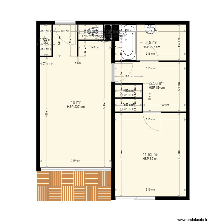 DJURKOVIC. Plan de 10 pièces et 43 m2