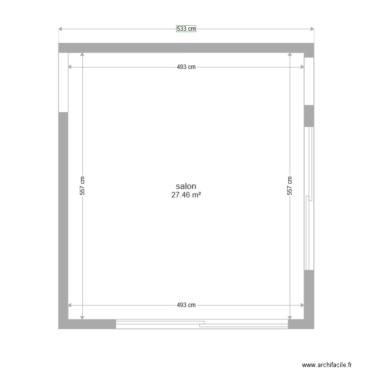 salon . Plan de 0 pièce et 0 m2