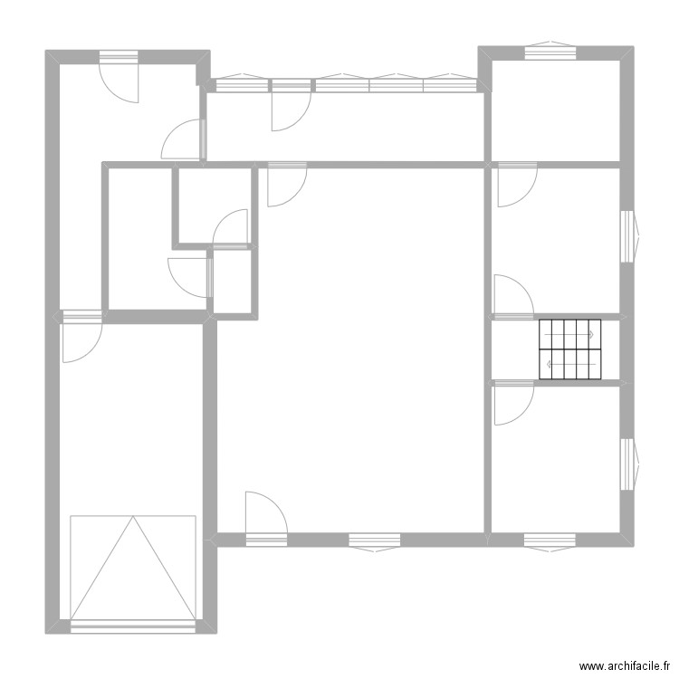 DETRIEUX. Plan de 9 pièces et 93 m2