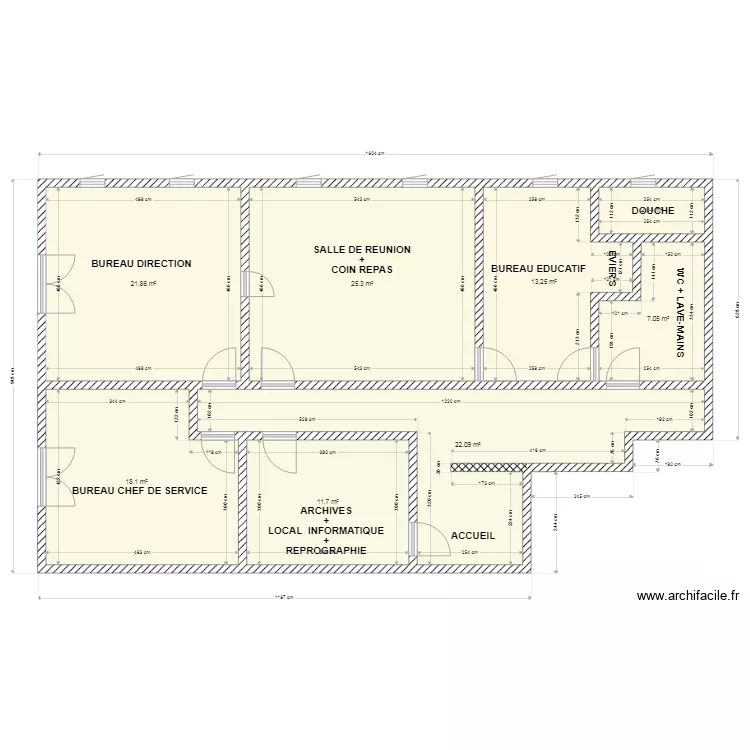 1ER ETAGE SIANKA. Plan de 