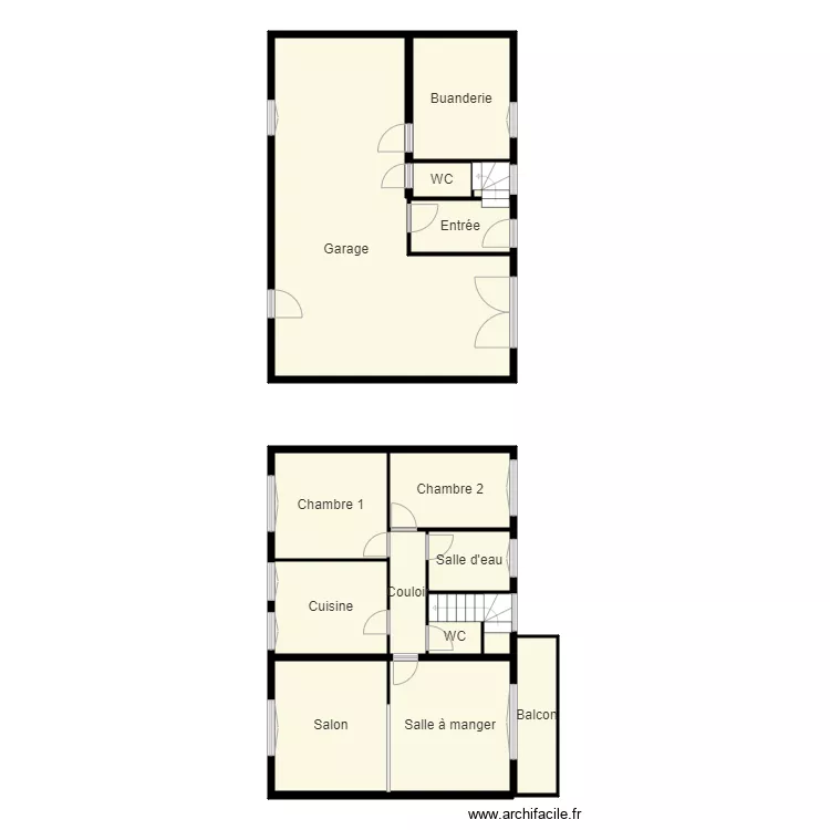 Croquis SCHIRER. Plan de 