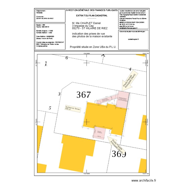 Nouveau Plan Masse. Plan de 0 pièce et 0 m2