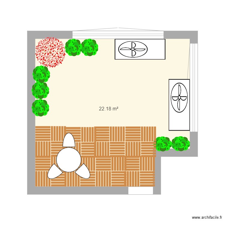 JARDIN. Plan de 0 pièce et 0 m2