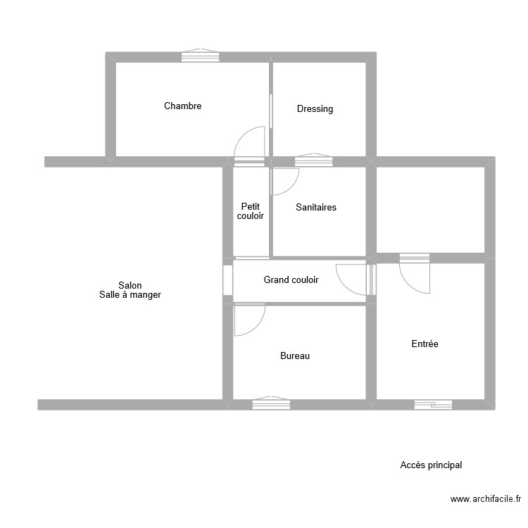 Marlène M Reg. Plan de 8 pièces et 54 m2