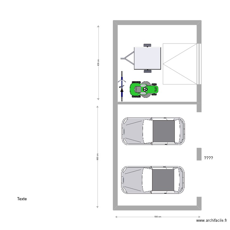 2 garages + garage tondeuse...etc. Plan de 0 pièce et 0 m2