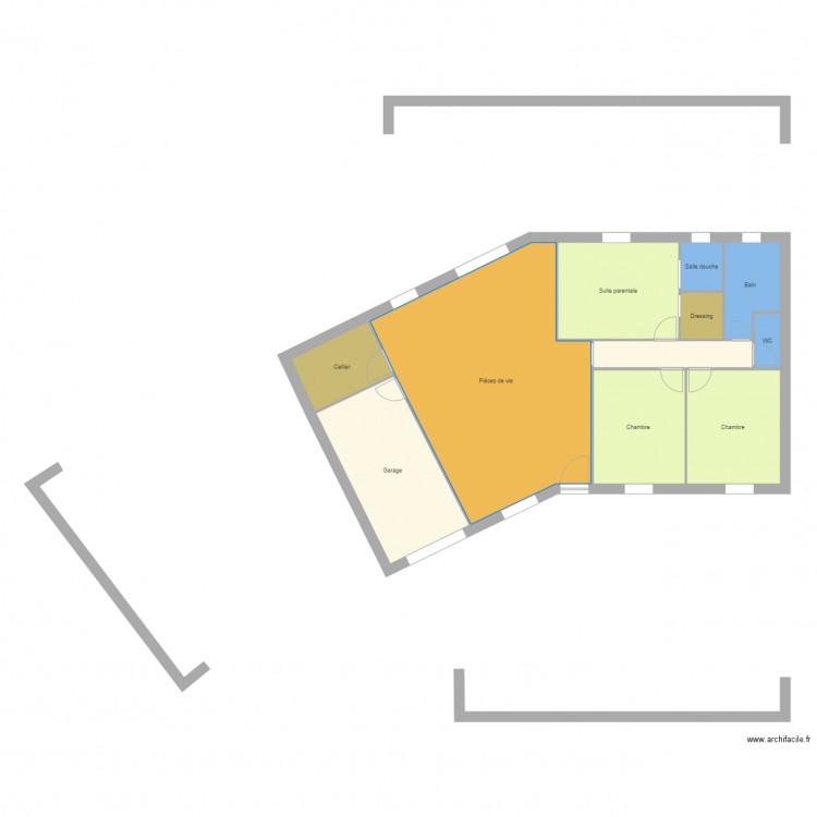 Harmonie 4 G suite parentale. Plan de 0 pièce et 0 m2