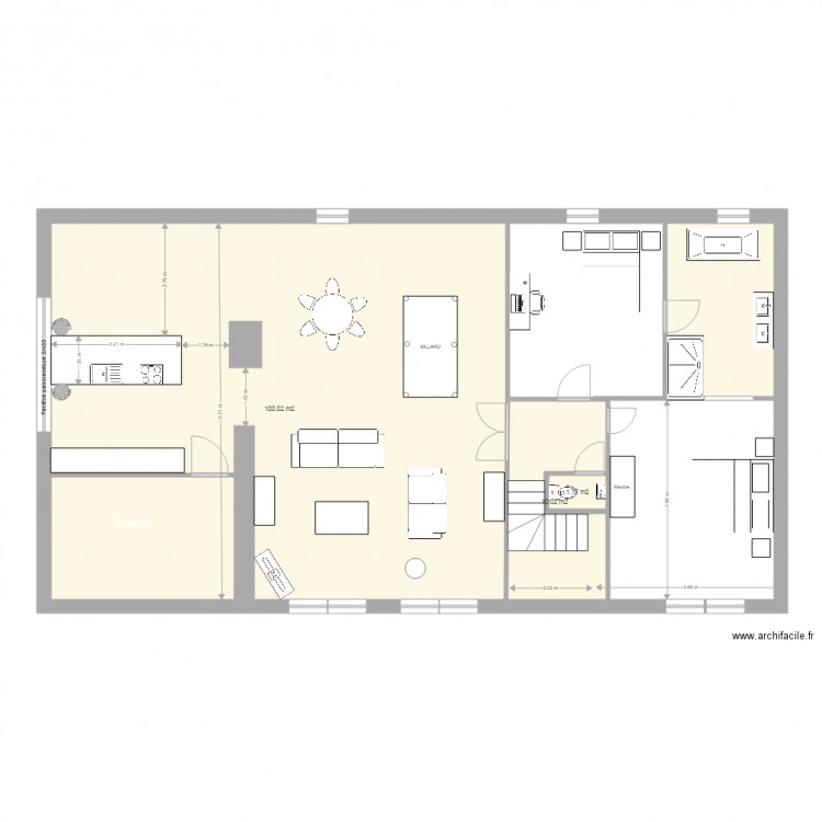 Loft gd spinois cuisine 2. Plan de 0 pièce et 0 m2