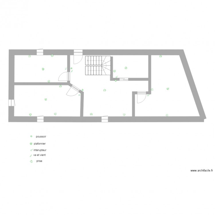 audy etage. Plan de 0 pièce et 0 m2