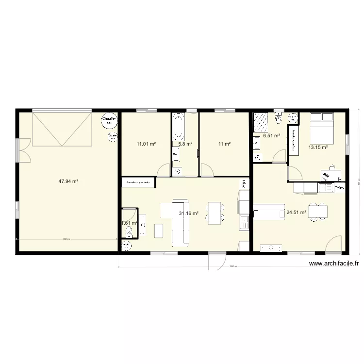 maison  sous sol rdc. Plan de 