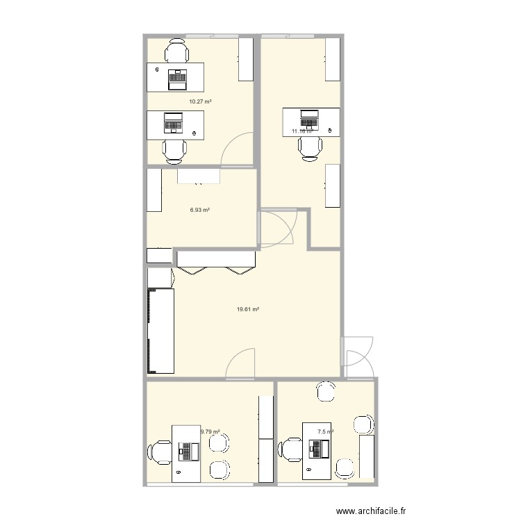 bureau accueil . Plan de 0 pièce et 0 m2