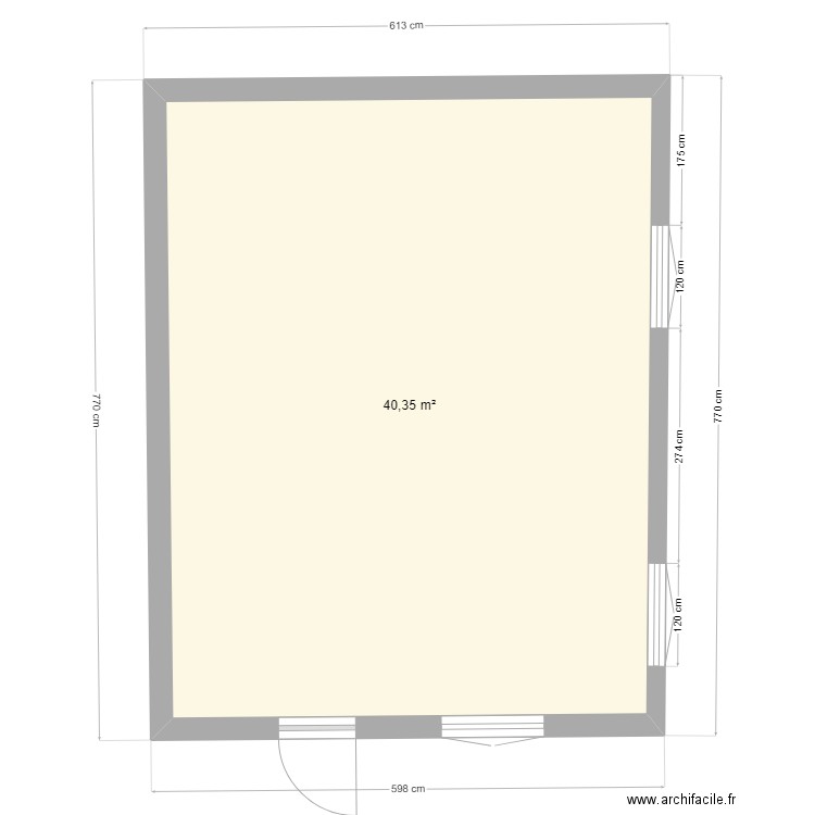 plan garage  dalle. Plan de 0 pièce et 0 m2