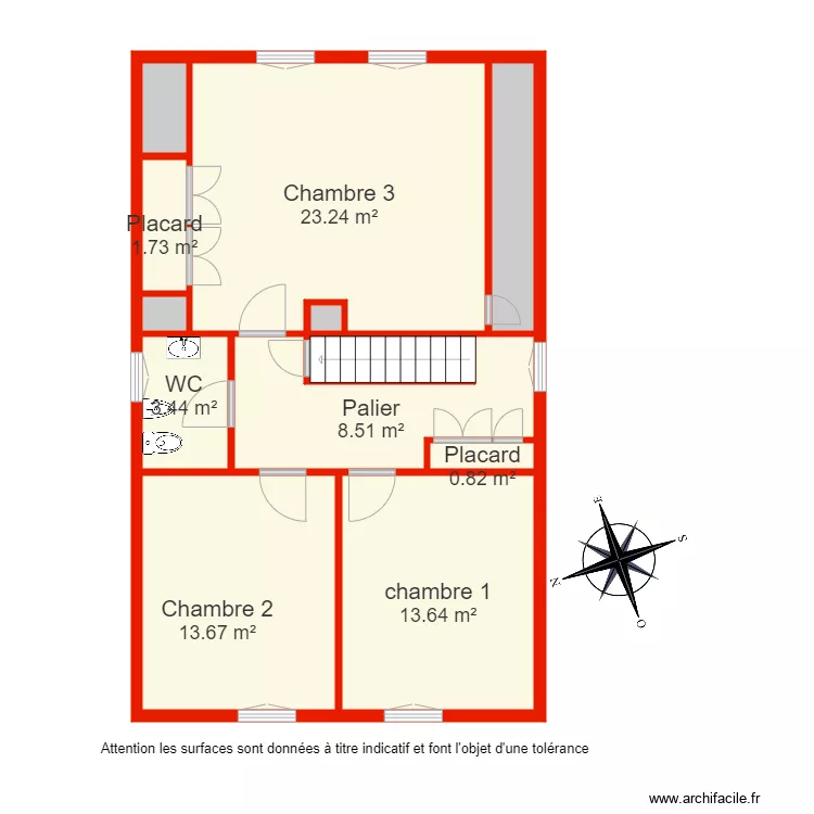 BI 4602 &eacute;tage non c&ocirc;t&eacute;. Plan de 