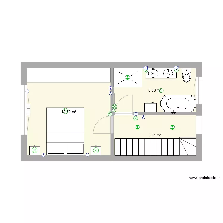 1er &eacute;tage. Plan de 