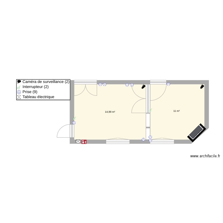 salle . Plan de 0 pièce et 0 m2