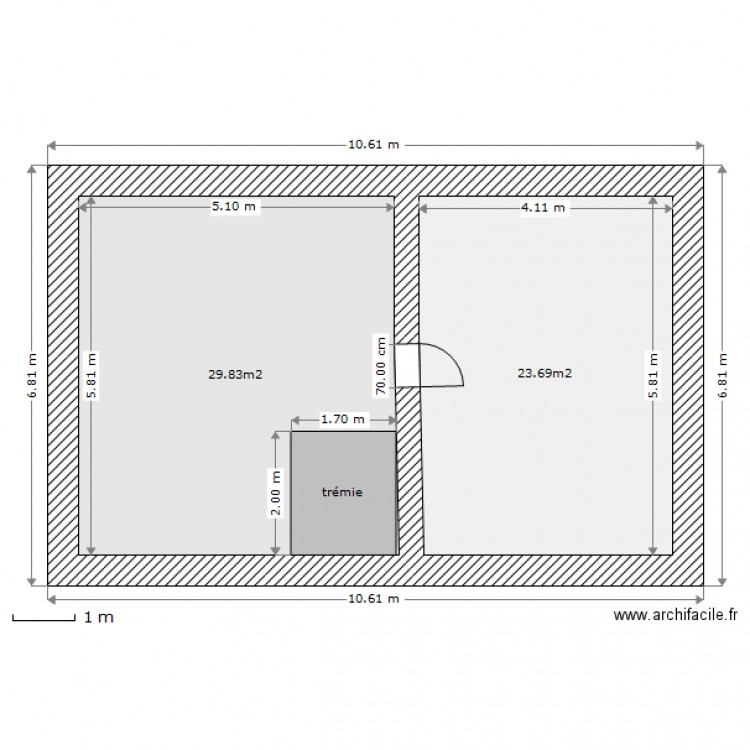 Maçon Combles. Plan de 0 pièce et 0 m2