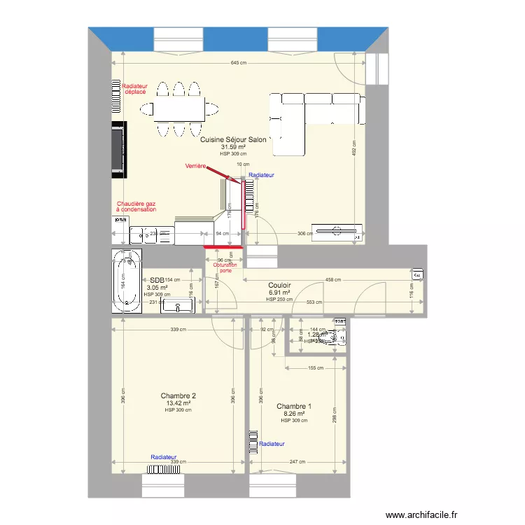 CAURNANT Projet. Plan de 