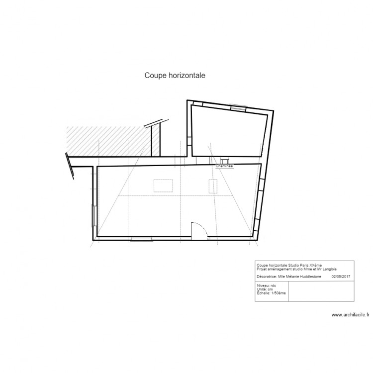 coupe horizontale III. Plan de 0 pièce et 0 m2