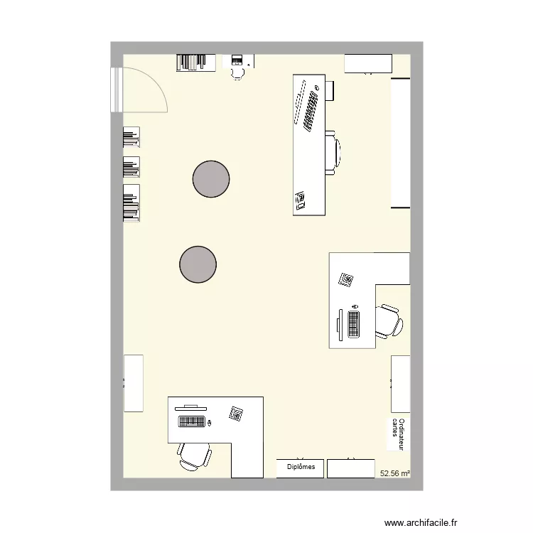 Accueil actuel . Plan de 
