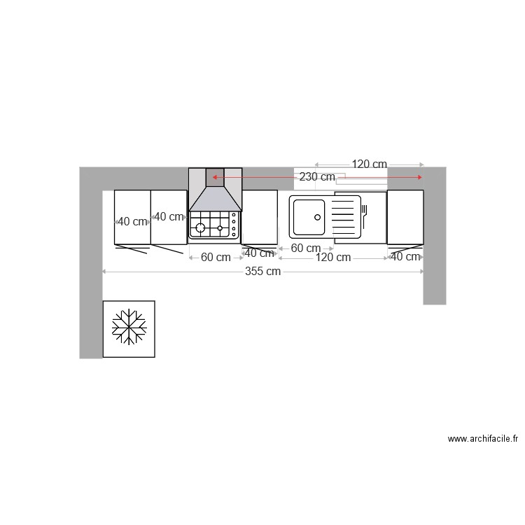cuisine cabanon 2 montage. Plan de 0 pièce et 0 m2