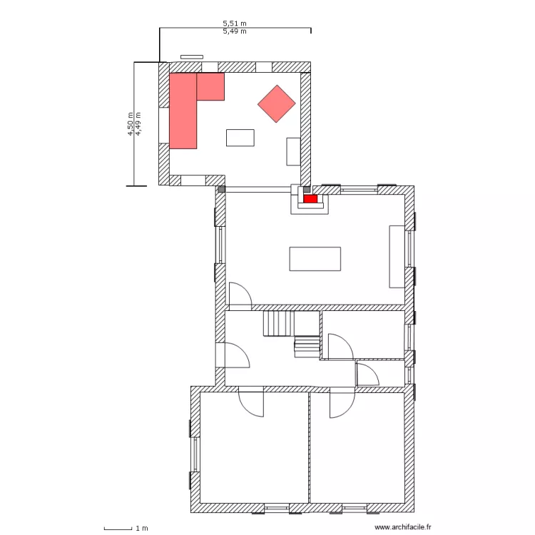 REZ DE CHAUSSEE. Plan de REZ DE CHAUSSEE. Plan de