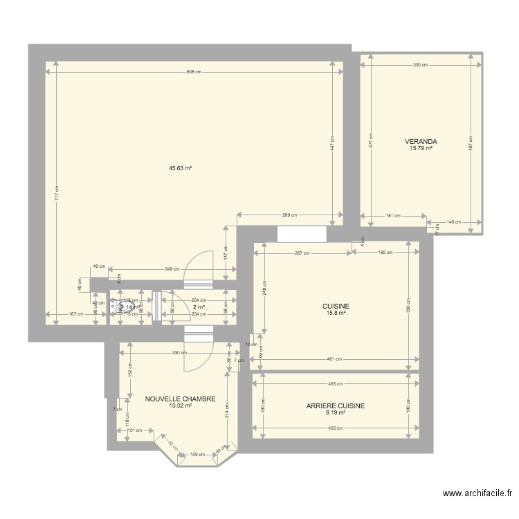 PEUPLIER RDC MODIFIÉ. Plan de 0 pièce et 0 m2