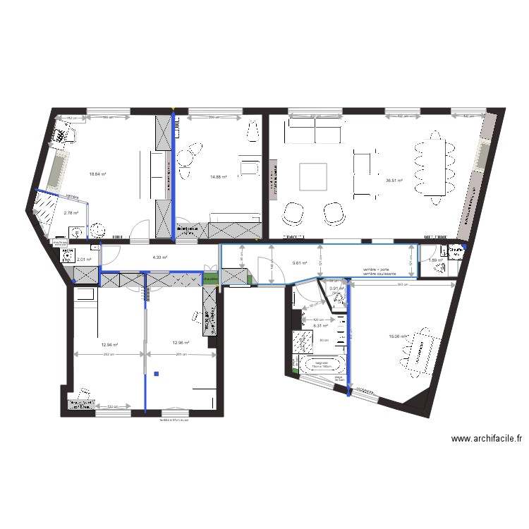 plan projet chateau neuilly PROJET 5mai. Plan de 0 pièce et 0 m2
