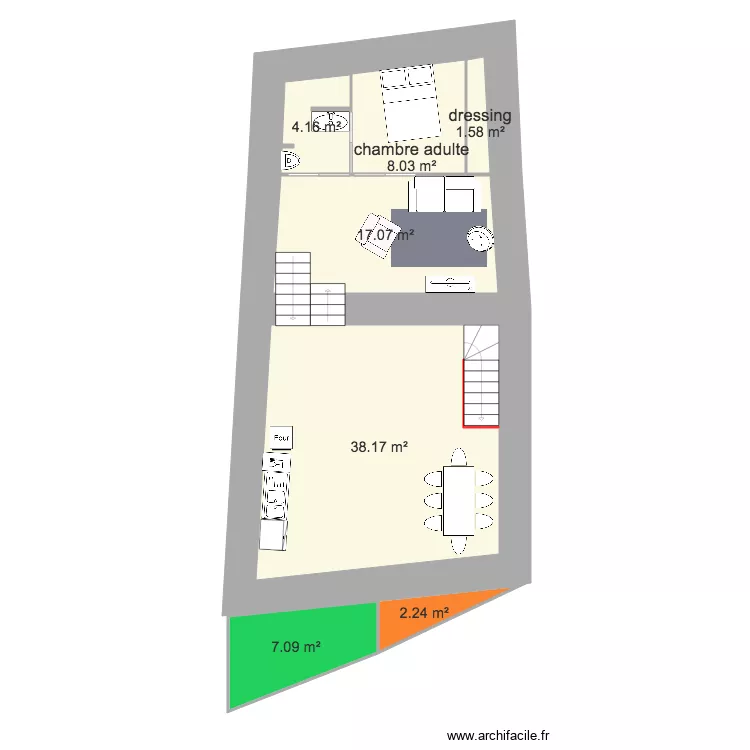 plan maison le vrai. Plan de 