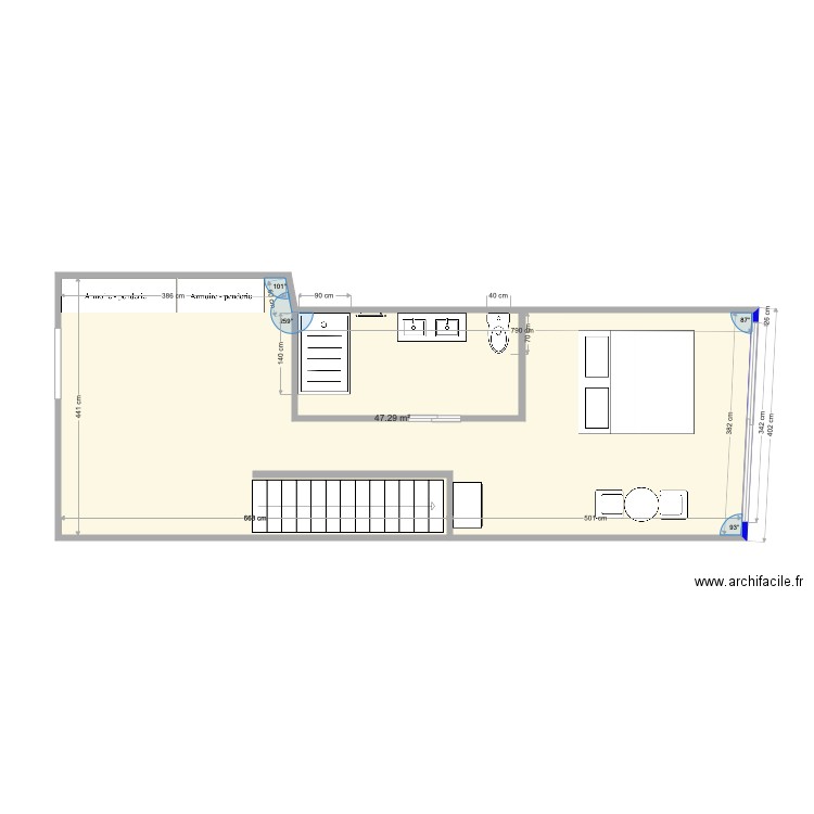 Quiaios etage kiki. Plan de 0 pièce et 0 m2