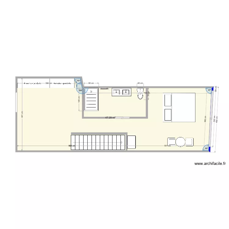 Quiaios etage kiki. Plan de 