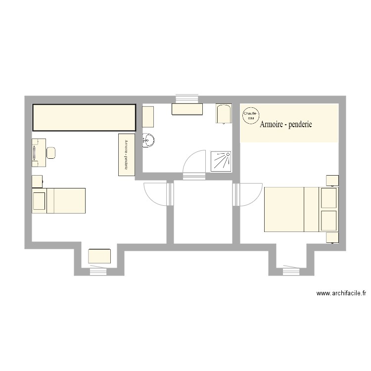 etage. Plan de 0 pièce et 0 m2
