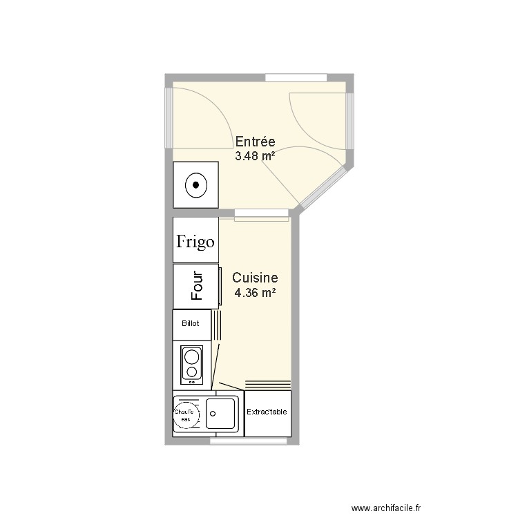 Cuisine Amelot 3. Plan de 0 pièce et 0 m2