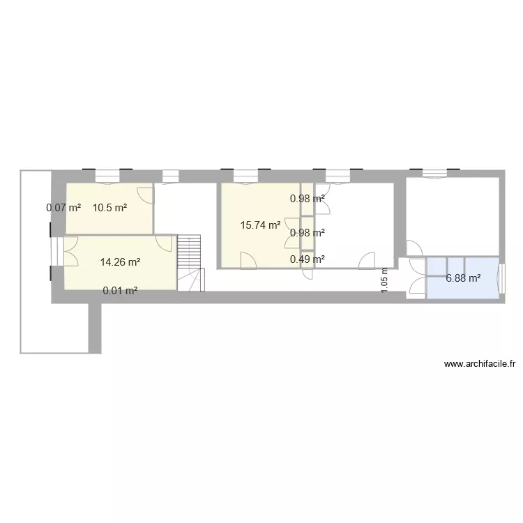 Etchank 1er étage sans cot. Plan de Etchank 1er étage sans cot. Plan de