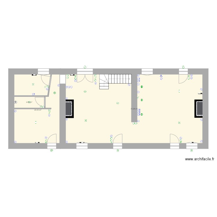 Maison. Plan de 0 pièce et 0 m2