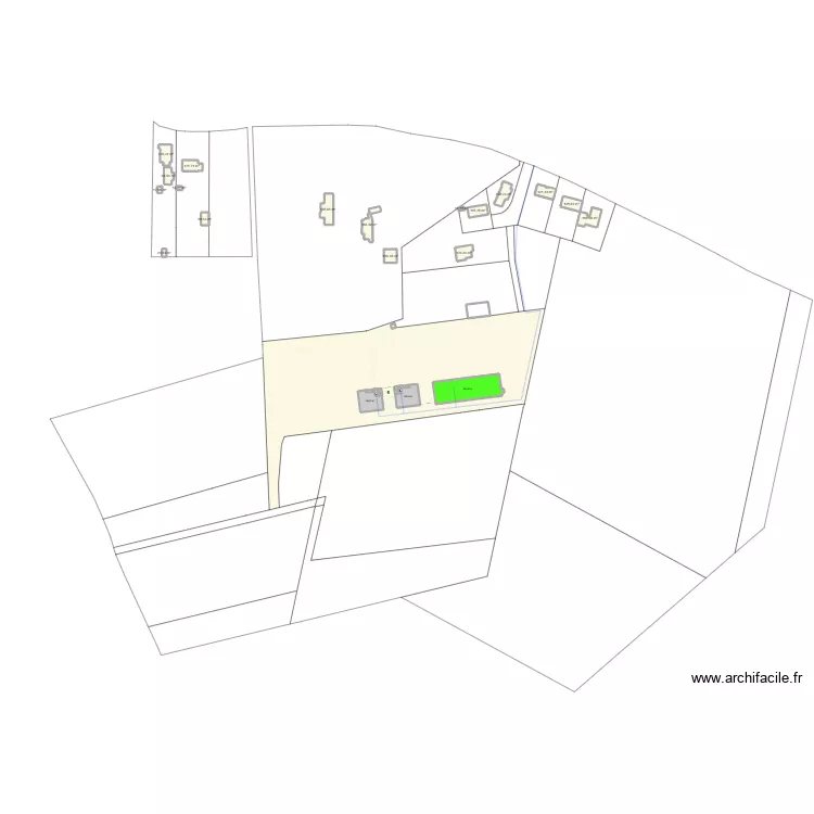 DIVISION 3 ENTREPOT. Plan de 32  et 3394 m²
