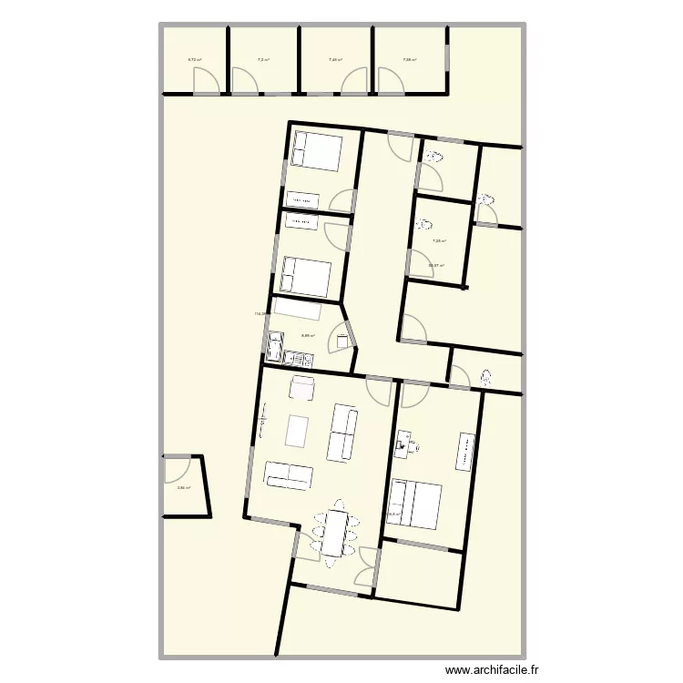 ALAO PLAN. Plan de 11  et 345 m²