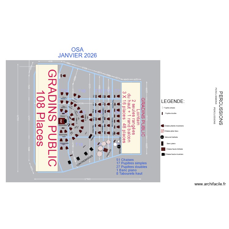 Plateau Symphonique Janvier 2026. Plan de 0 pièce et 0 m2