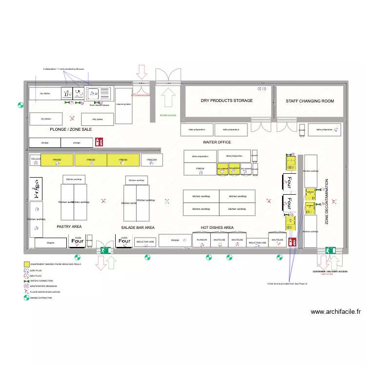 CUISINE WEC SAO PAULO TEAM CATERING V2. Plan de 
