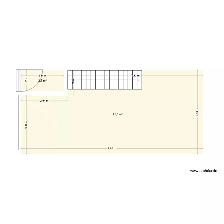 Pere cuyas, 26. Plan de 2 et 44 m² Pere cuyas, 26. Plan de 2 et 44 m²