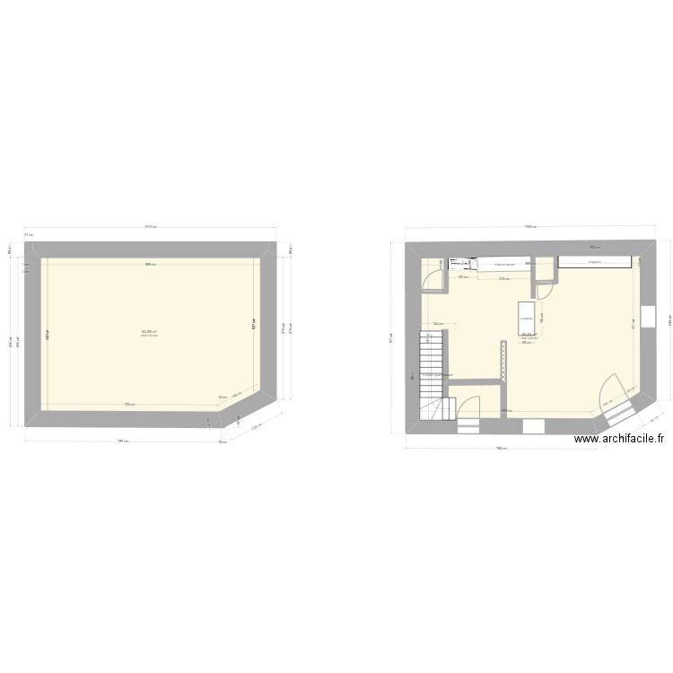 10 PQ ACIC. Plan de 4 pièces et 221 m2