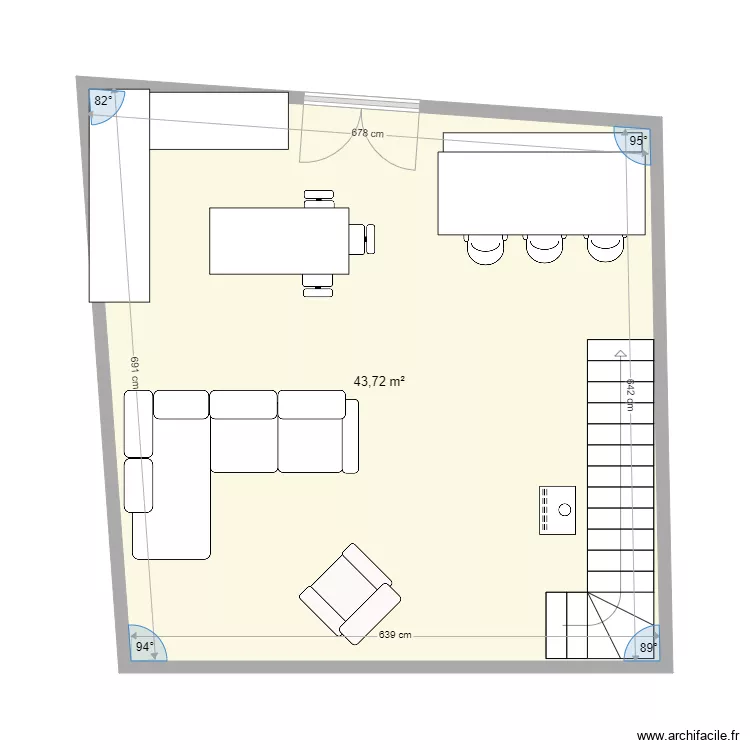 Maison Blanzat. Plan de 