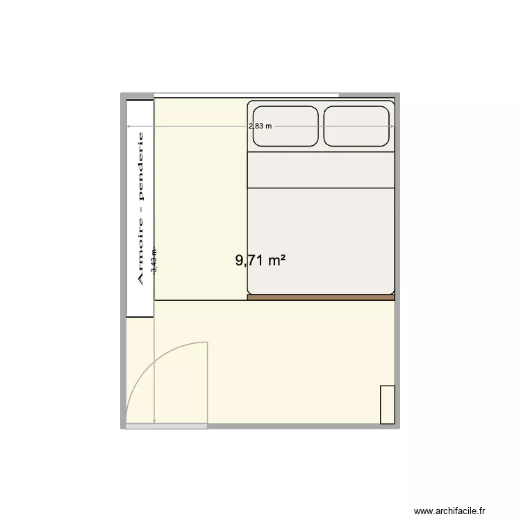 bagneux. Plan de 1  et 10 m²