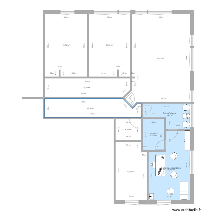 Dr Cambournac ES 3 v2. Plan de 10 pièces et 147 m2