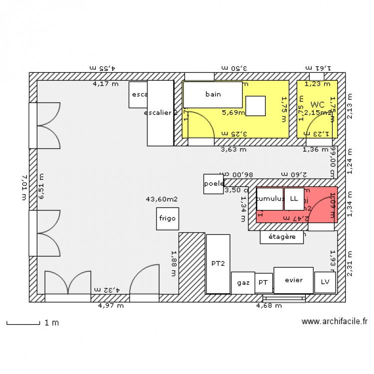 rdc n°2. Plan de 0 pièce et 0 m2