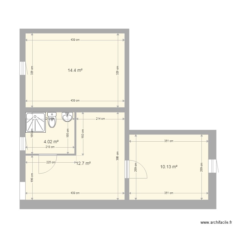 barby 2 etage proposition 1. Plan de 0 pièce et 0 m2
