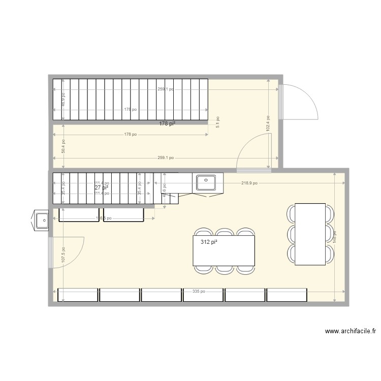 Cafétéria Kéolis Terrebonne. Plan de 0 pièce et 0 m2