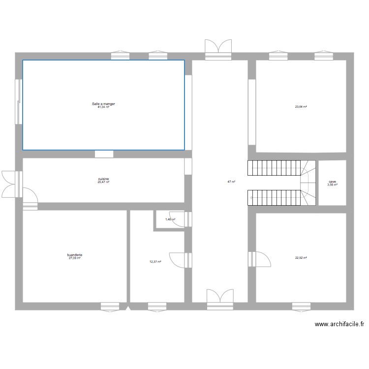 maison. Plan de 0 pièce et 0 m2